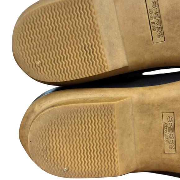 Sperry Saltwater Duck Boots Ankle Brown Leather Lace Up Fleece Lined Shoes sz 8 - Picture 14 of 16